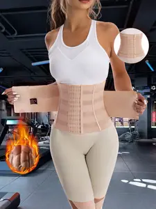 Women's Shapewear Waist Trainer Belt, Dual Layer Buckle Closure, Waist Trimmer, Body Shaper, Abdominal Control, All Seasons