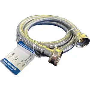 48" Portable Washing Machine  Hose,Appliances Hose,Burst Proof Braided Stainless Steel Metal Washing Machine Hoses Connector,Also Fits In-house Washing Machine (1 PC)