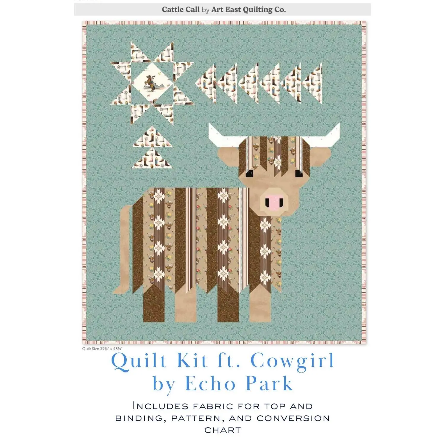 Cattle Call Quilt Kit – Cowgirl Fabric Collection by Echo Park