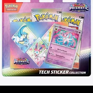 Pokémon Prismatic Evolutions Tech Sticker Collection [promo varies] Factory Sealed Trading Card Game Cards