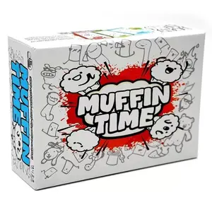Muffin Time Game Set, Cartoon Graffiti Style, Hand-Drawn Stick Figures, Explosion, Fast-Paced Party Card Game