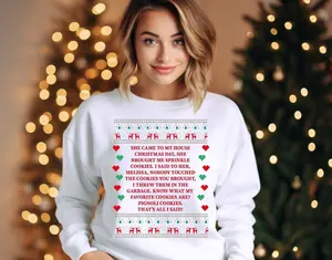 She Brought Me Sprinkle Cookies Shirt, Real Housewives Gift, RHONJ Sweater, RHONJ Shirt, Ugly Christmas Sweatshirt, Bravo Gift Cotton Tops Crewneck Womenswear Women