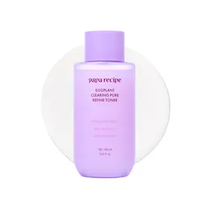 Papa Recipe Eggplant Clearing Pore Refine Toner (5.07 fl oz/150 ml) - Pore Refining & Skin Balancing, Daily Exfoliating Toner, Lightweight Milky Texture, Low-Irritation, Korean Skincare