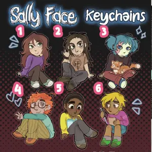 Sally Face game keychains