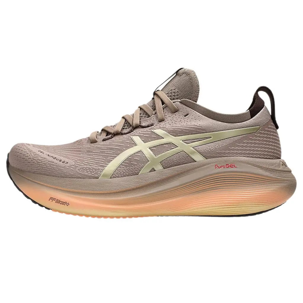 ASICS GEL Nimbus 27 Luxe Taupe Grey Versatile Comfort Lightweight Low Top Sneakers Unisex 1011C030-020