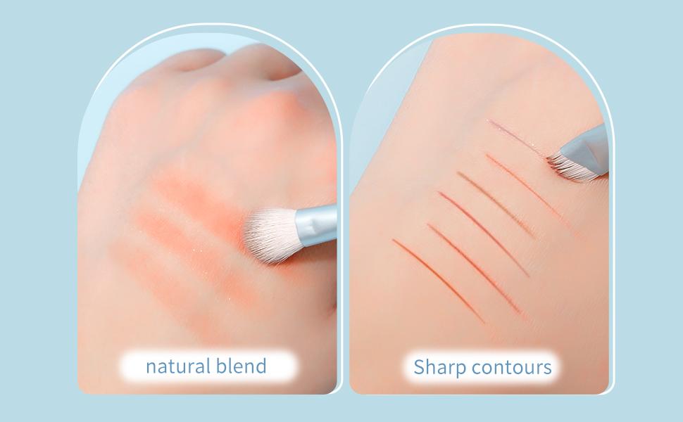 LADES Snow Beauty Makeup Brush Set, 10-Piece Collection, Sub-Brand of MSQ, Ideal for Professional & Home Use