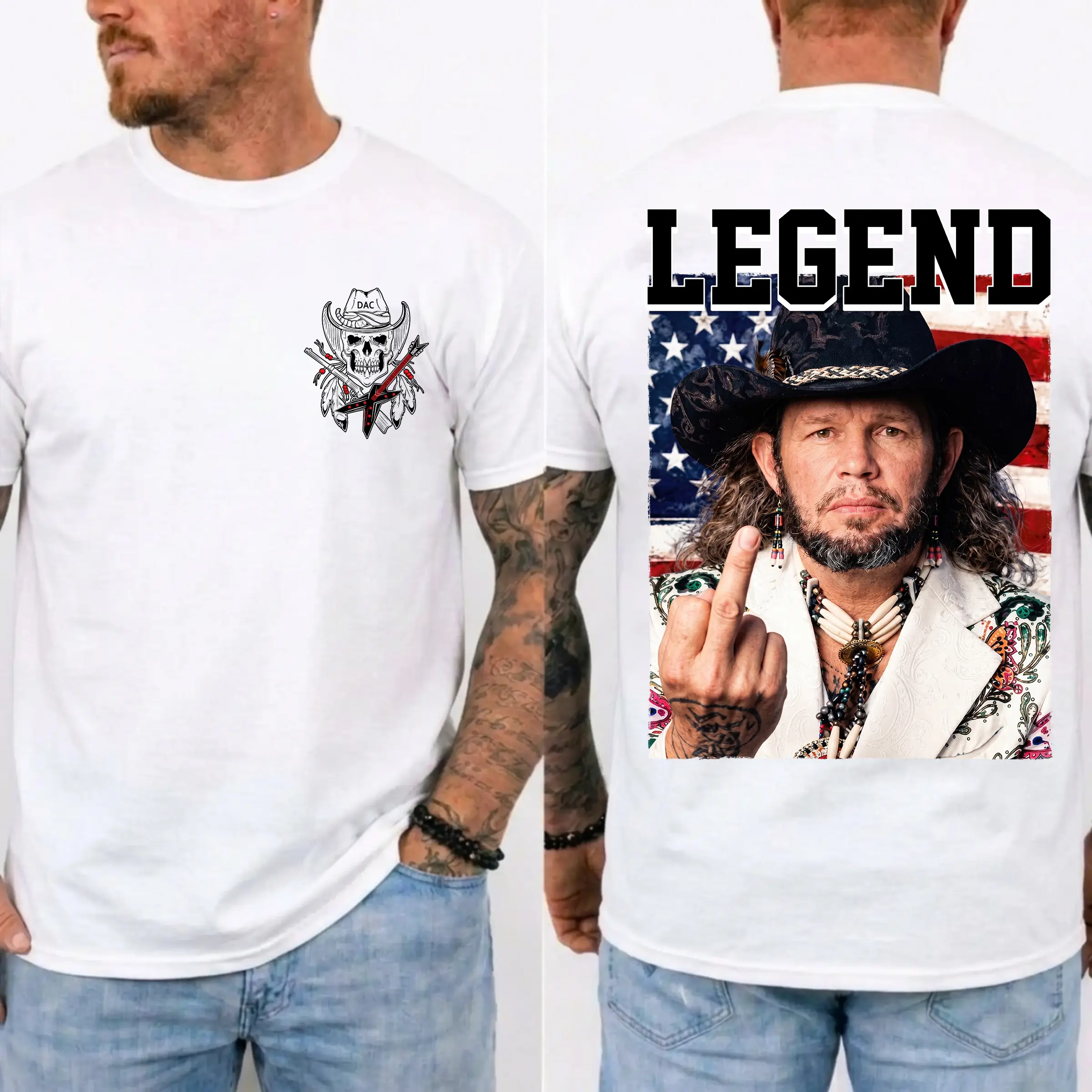 David Allan Coe Shirt, Outlaw Country Music Tee, Longhaired Redneck Vintage Shirt, Unisex Graphic Tee, Country Legend Tee