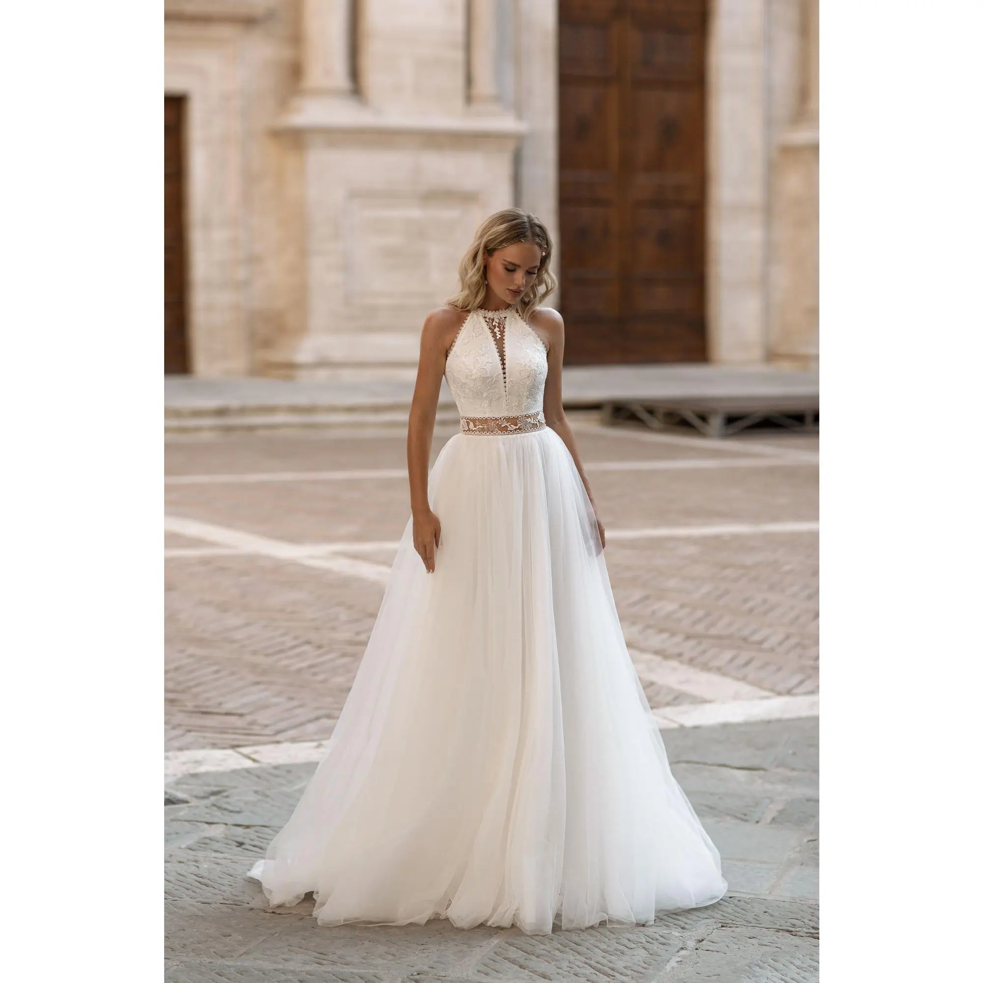 Ethereal Whispers A-line Gown