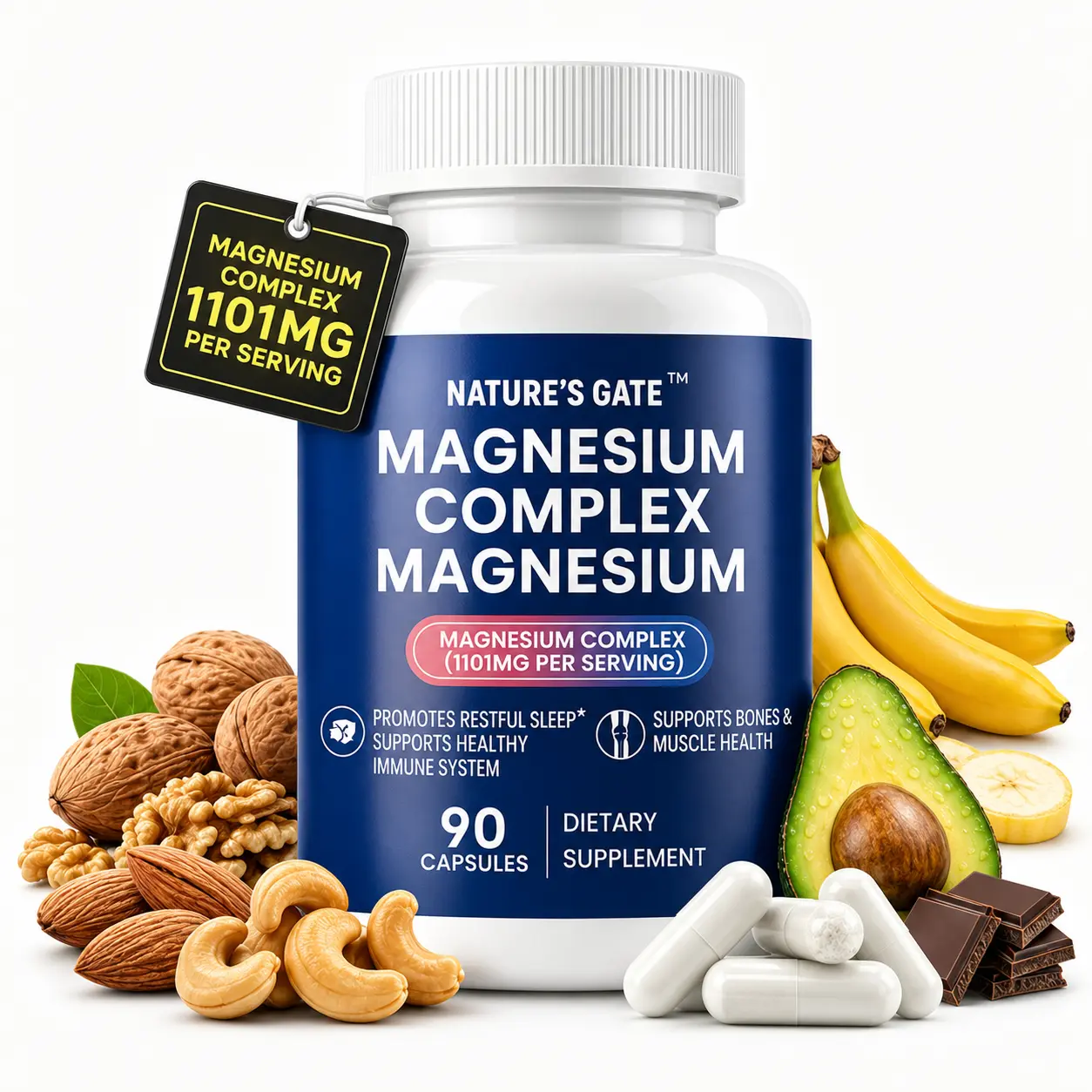 NATURE'S GATE Magnesium Complex 8 Essential Magnesium Supplement NATURE'S GATE Magnesium Complex 8 Essential Magnesium Supplement
