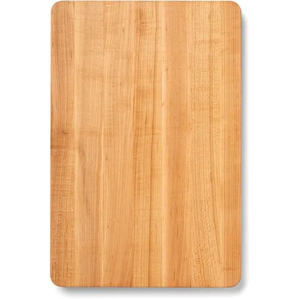 John Boos RA-Board Series Rectangular Wooden Maple Cutting Board 18”x12” – 2.25” Thick, 13-lb Reversible Butcher Block with Edge-Grain & Finger Grips – Made in the USA