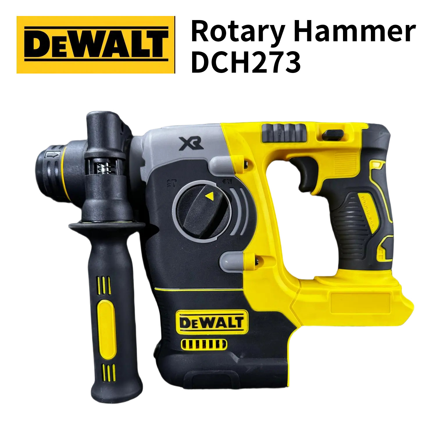 DeWALT DCH273 20V SDS Plus Cordless Brushless Rotary Hammer - 3-Mode Operation (Drilling, Hammer Drilling, Chiseling) for Mounting Tasks, High Torque Rechargeable Tool Kit with Level (Compatible with Milwaukee M18 FIW212 Grind Function)