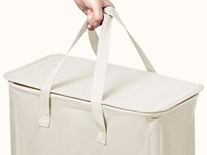 Lifewit 50L Slim Laundry Hamper Basket with Lid, Narrow Collapsible Clothes Storage, Easy Transport with Long Handles, Compact Design for Space Saving