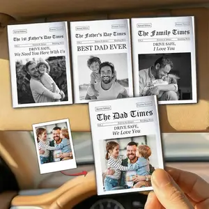 Personalized The Dad Times Drive Safe Car Visor Clip, Daddy We Love You Sun Visor Clip, Father's Day Gift For Him, Custom Husband Car Decor, Father's Day Gift, Fathers Day Gift Ideas 2026