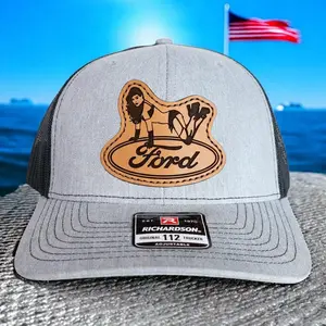 Ford Pin Up Girl Trucker Hat Vintage Car Lover Cap Truck Driver Mesh Snapback Richardson 112 Style Classic Garage Retro Hat