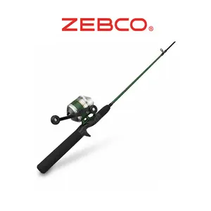 Zebco Classic Spincast Reel and 2-Piece Fishing Rod Combo