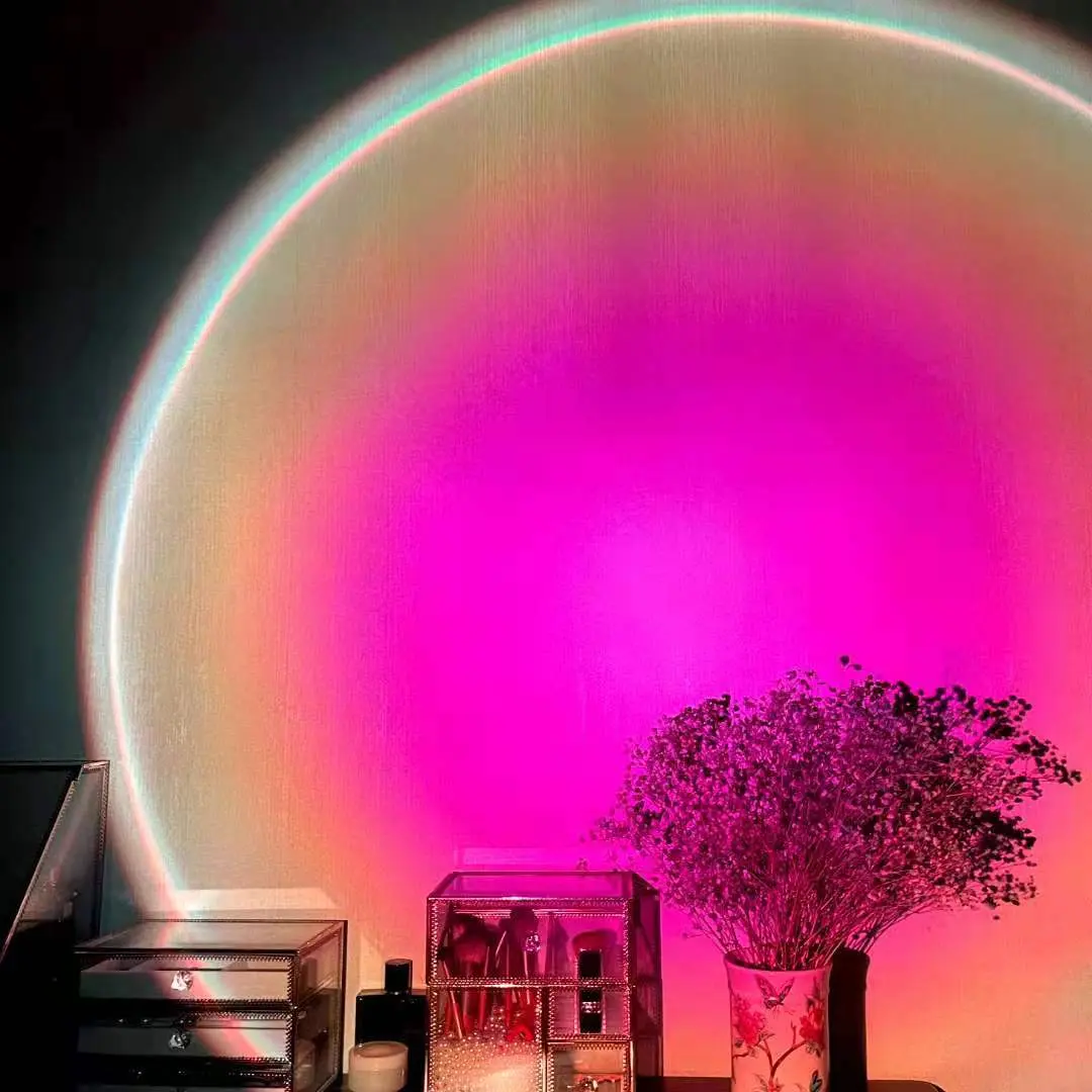 Sunset Projection Lamp – Warm Ambient LED Light