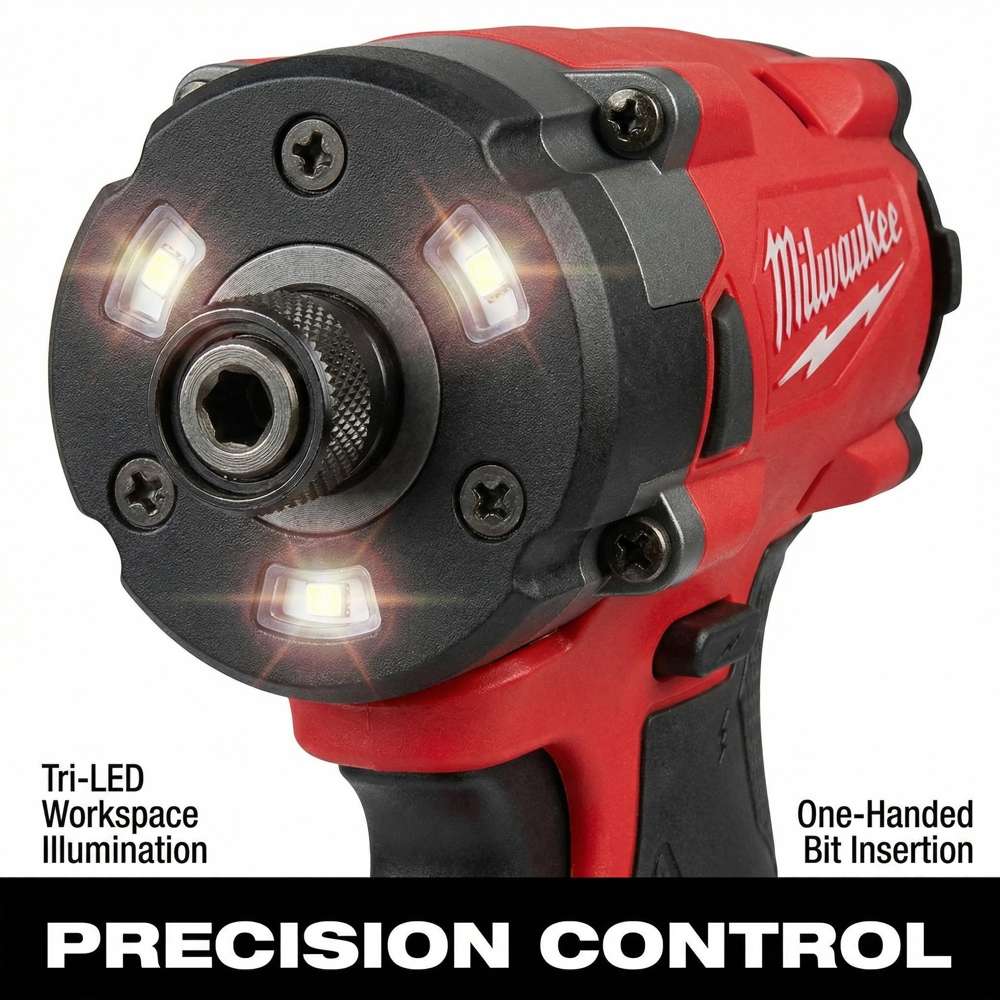 Milwaukee M18 FID3 Brushless Impact Driver Kit With Battery Charger for Mechanical Repair Cordless Drill High Torque
