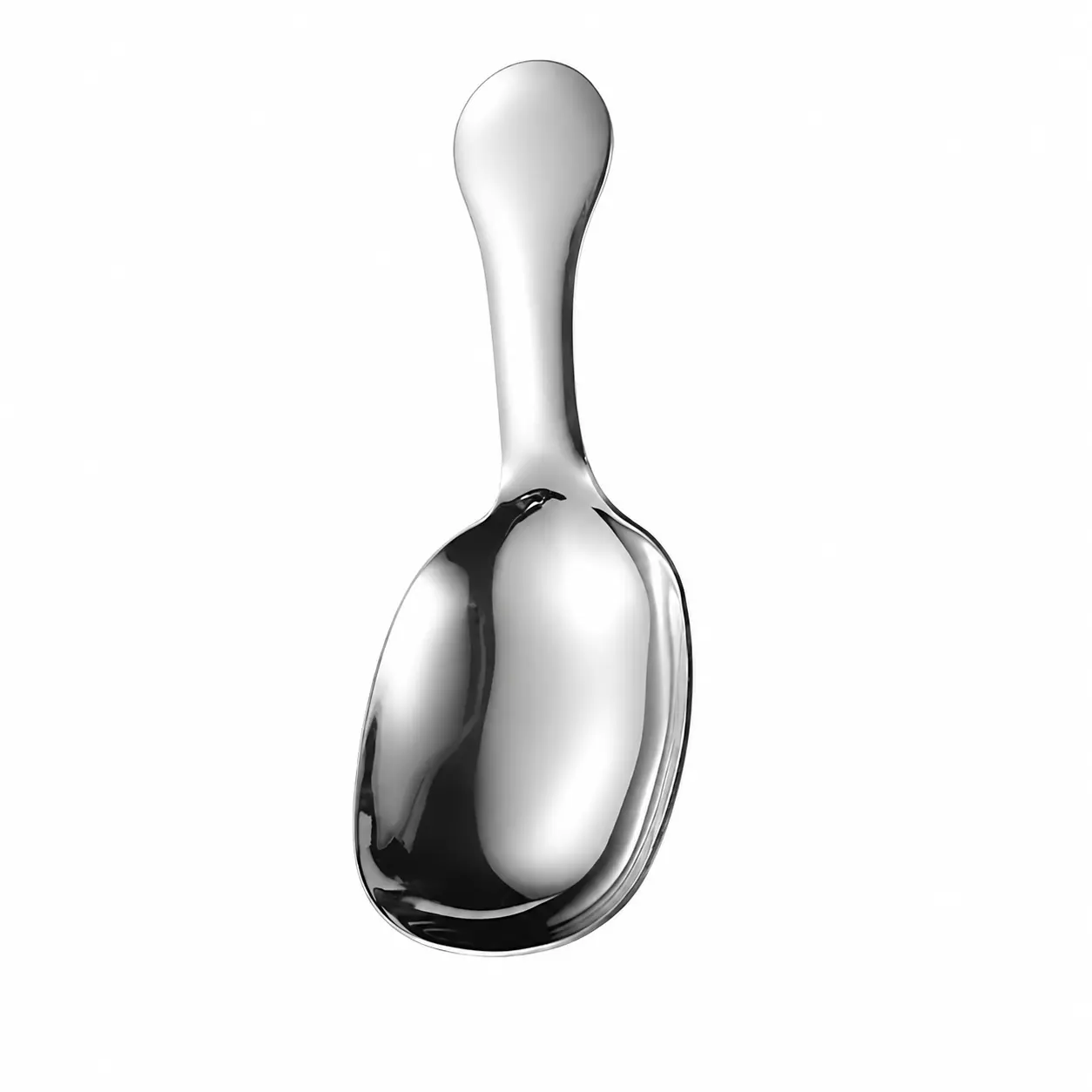 1 Piece 304 Stainless Steel Spoon, Smooth Polished Surface Deepened Bowl No Burrs For Home Kitchen Dessert Serving Daily Use