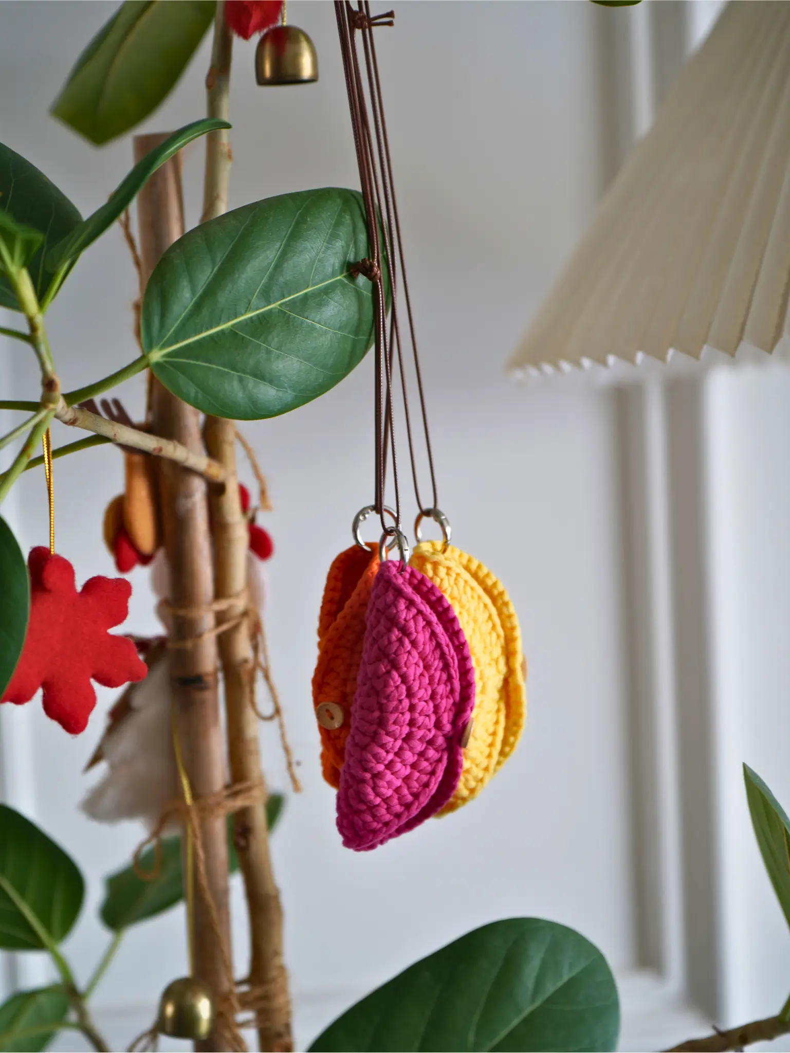 Handmade Crochet Sunglasses Holder – Glasses Case & Bag Charm, Cute Hanging Eyeglass Holder, Boho Summer Gift for Women