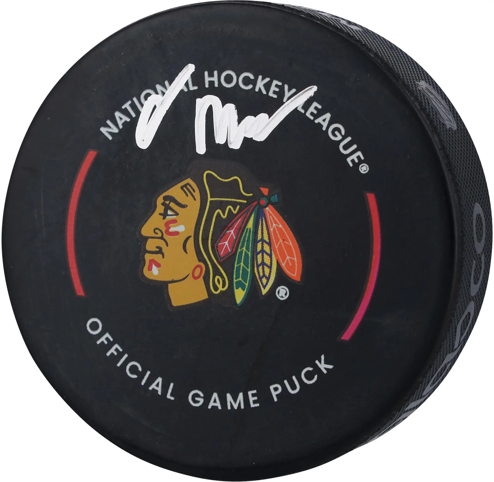 Oliver Moore Chicago Blackhawks Autographed Official Game Puck - Fanatics Authentic Certified