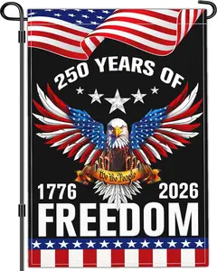 250 Year American Anniversary Flag 250th Anniversary Usa Flag Patriotic 4th of July We The People 1776 Yard Garden Flags For Outside 12x18 Inch Double Sided