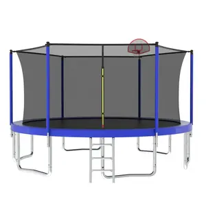 14FT OUTDOOR ADULT SPORT RECREATIONAL TRAMPOLINE WITH SAFETY NET