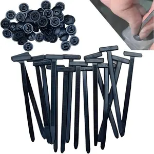 PA66 Nylon Cable Tie Buckle Kit, 50kg Tensile Strength, Anti-Corrosion Cable Management for Car, Home & Industrial Use