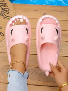 Cute Monster Slippers, Thick Sole Design, Trendy Home & Casual Wear, Perfect for Photo Shoots, Stylish Footwear for All Occasions