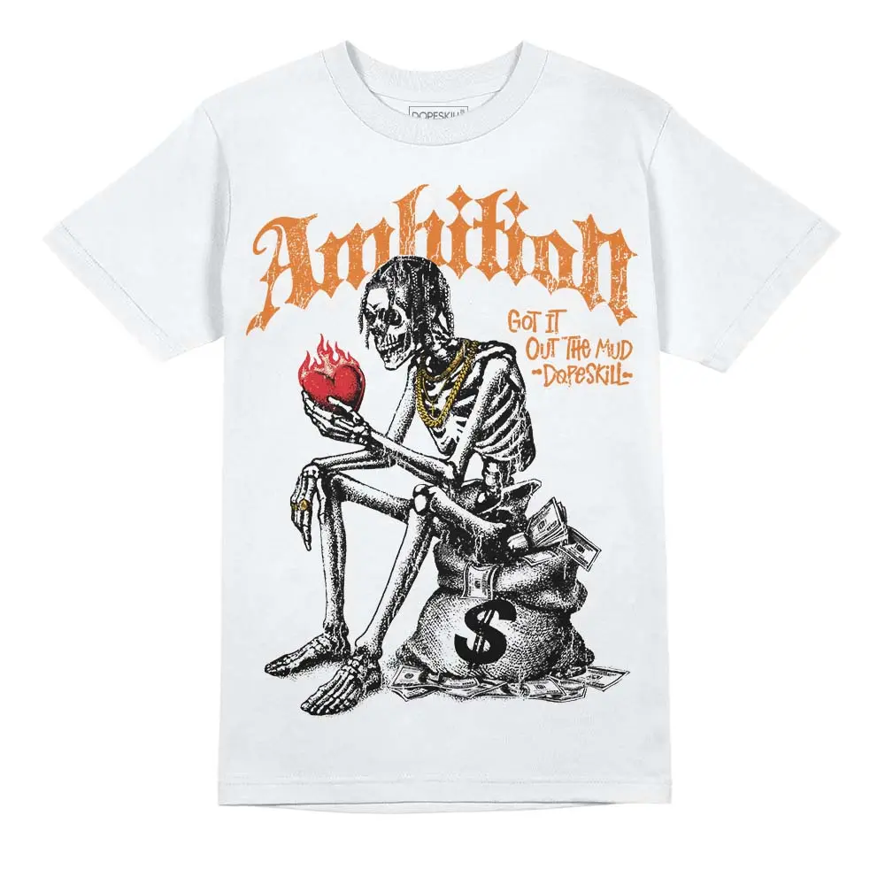 DopeSkill Graphic Tees Orange Citrus 3s Streetwear Unisex Cool T-Shirt Sneaker Colour Matching Ambition Graphic