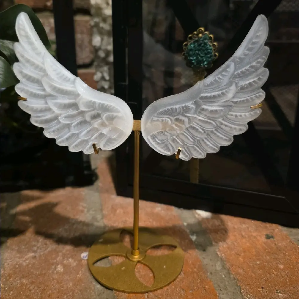 Selenite Angel Wings