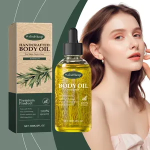 Woodsleep Handmade Rosemary Multi-Purpose Body Oil, Improves Skin Appearance, Increases Skin Moisture, Natural Skincare Essential