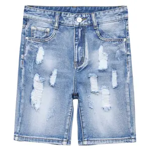 Boy's Ripped Jean Shorts Slim fit Fashion Denim Shorts