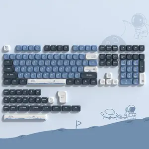 Womier PBT Keycaps, 132 Keys Dye-Sublimation MOA Profile Key caps for 100%, 75%, 65%, 60% Mechanical Keyboard
