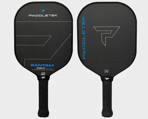 Paddletek Bantam ESQ-C Paddle Tennis Paddle - 14.3mm Thickness, Carbon Fiber Construction, Large Sweet Spot, Spin Control, 2-Hand Grip Design, Two-Hand Grip