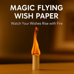 Magic Flying Wish Paper – Make a Wish & Watch It Rise!Watch Your Wishes Fly!A Unique Wish-Making Experience,Valentine's Day gift