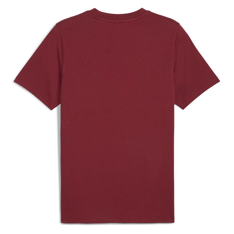 PUMA Mens Scuderia Ferrari Race Colored Shield Crew Neck Short Sleeve Casual Tops Casual - Red