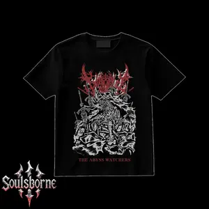 [Soulsborne Style] Vintage Grim Style Abyss Watchers - Dark Souls Unisex T-shirt, Soulsborne Gaming Apparel, Game Shirt, Video Game Clothes, Boy Merch, Gift For Him, Gift For Her, Soulslike Streetwear