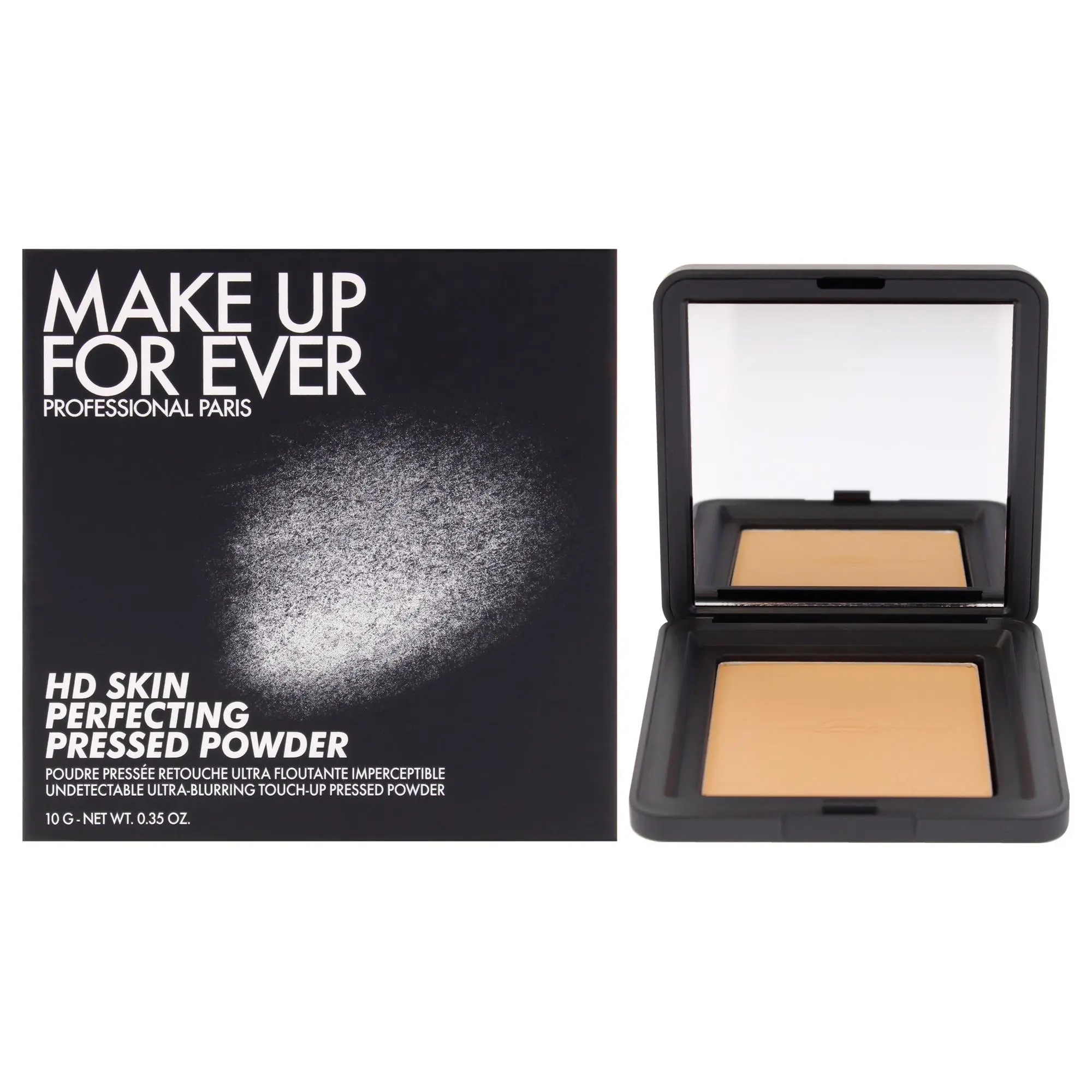 Make Up For Ever Women's HD Flawless Skin Perfecting Compact Pressed Powder - 2.1 Medium Shade, 0.35 oz Face Makeup for Natural Look