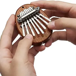 8 Key Mini Exquisite Finger Thumb Piano, Cute Pendant Keychain Accessories, Portable Musical Instrument For Music Enthusiast, Kalimba Instrument