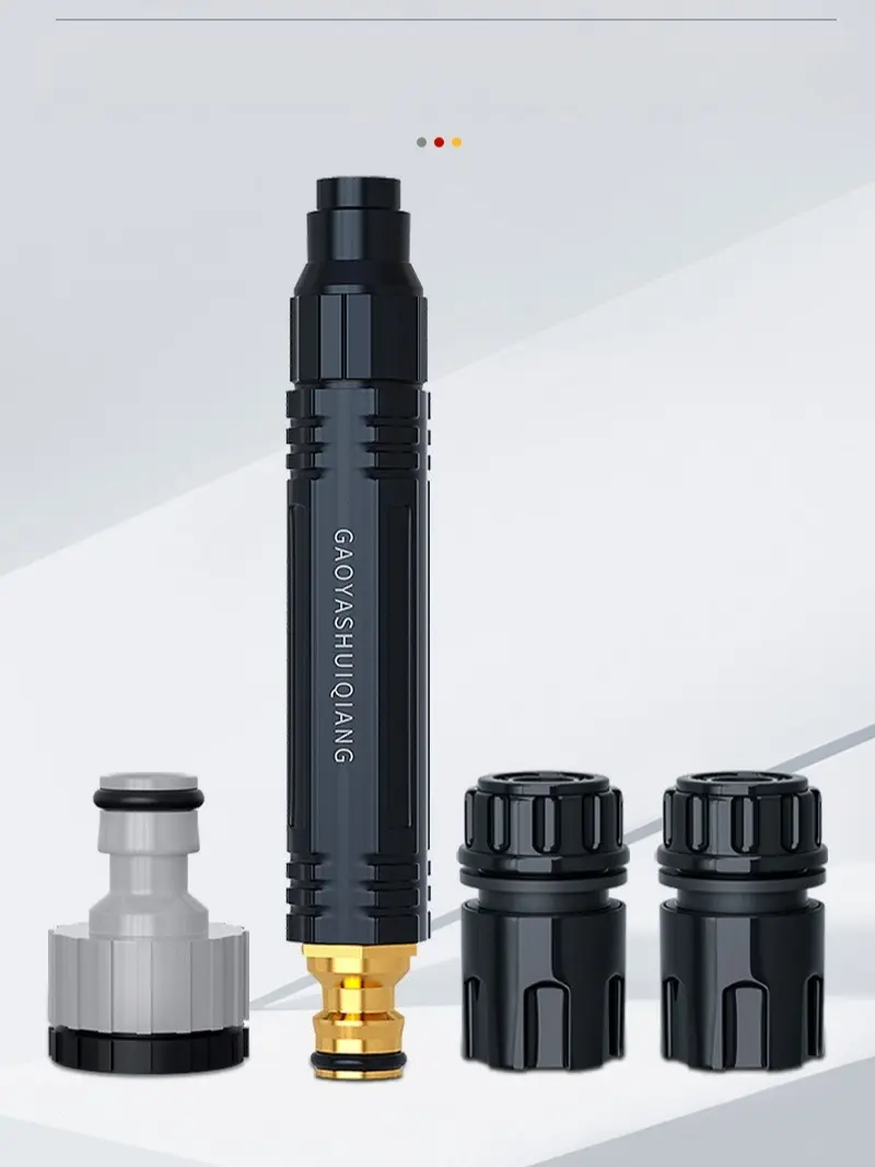 Garden Hose Nozzles & Quick Connect Fitting Kit, Adjustable Water Sprayer for Lawn Watering, Car Washing