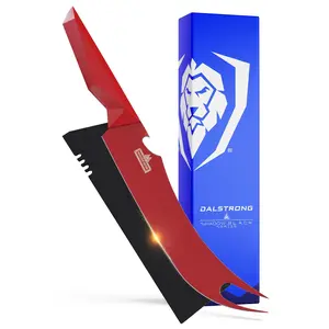 BBQ Pitmaster & Meat Knife 9" | Shadow Black Series | RED Edition | Dalstrong ©