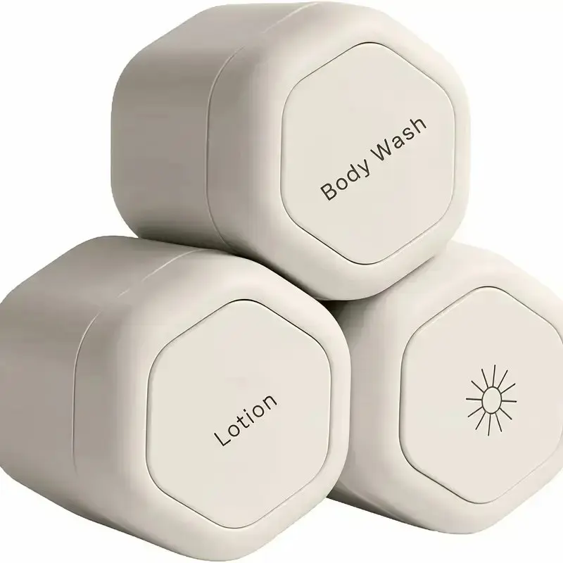 3-Piece Silicone Magnetic Travel Makeup Organizer Box Set, Leak-Proof Waterproof Odor-Free Design, Perfect for Women Fitness Hiking Outdoor Activities, Travel Cosmetic Bags, Cosmetics Organizer, Travel Makeup Bags Organizers, Makeup Containers