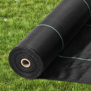 VEVOR 13FTx108FT Premium Heavy Duty Weed Barrier Landscape Fabric, 5OZ Woven Geotextile Fabric Under Gravel, High Permeability for Weed Blocker Weed Mat, Driveway Fabric, Weed Control Garden Cloth