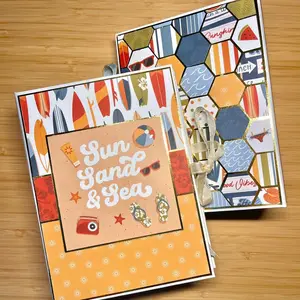 Handmade Summer Scrapbook Mini Album: Vacation Photo Keepsake