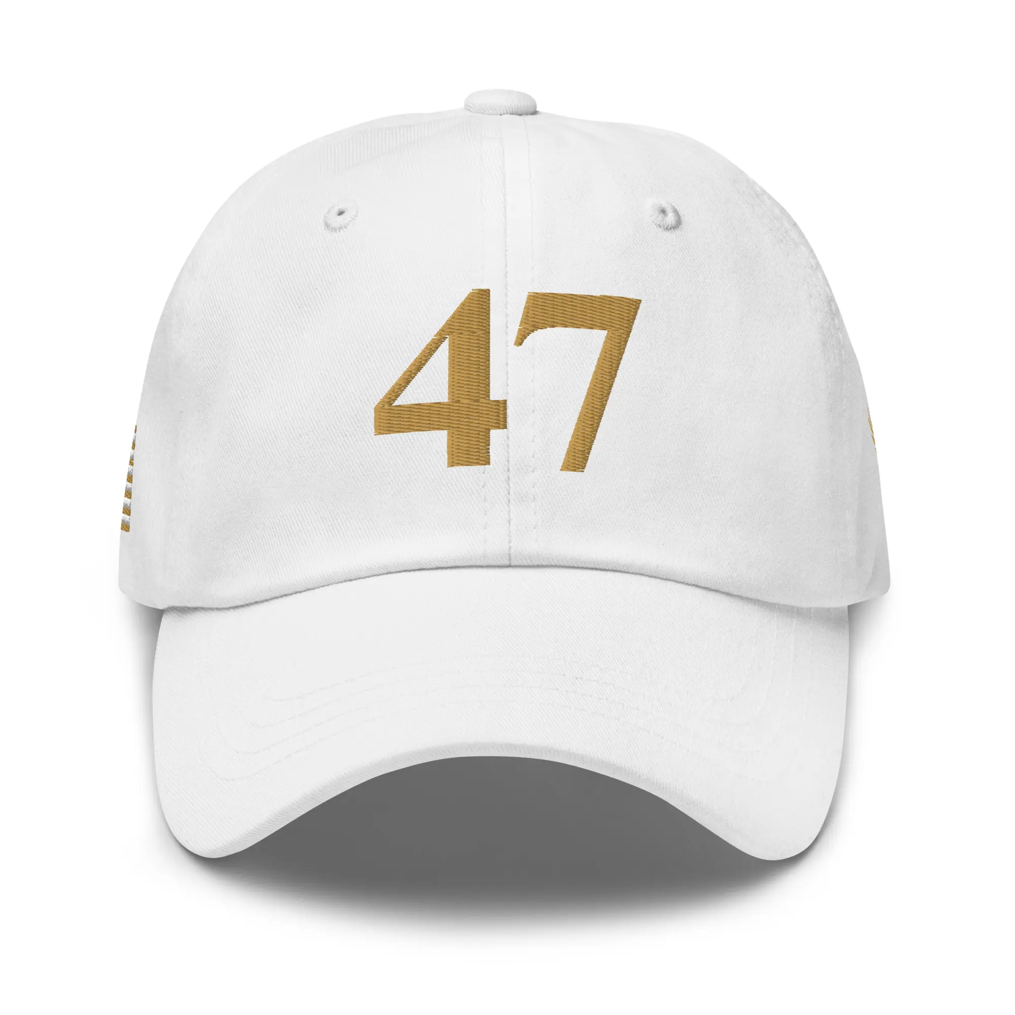 Limited Edition 47 MAGA Make America Great Again Hat - 100% Chino Cotton Twill Green Camo Color - Adjustable Strap Antique Buckle - 6 Panel Low Profile
