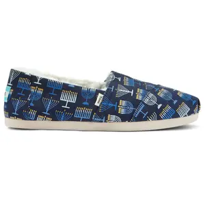 TOMS Womens Alpargata Cozy Slip On Flats Casual - Blue