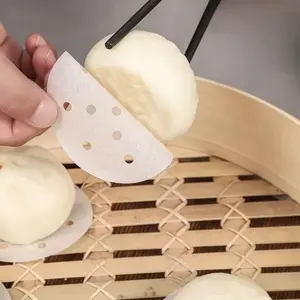 100PCS Disposable steamer paper, steamed bun liner, bread wrapping paper, food grade.ome use