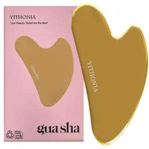Stainless Steel Facial Gua Sha Tool, Face Slimming & Lifting, Chin Line Shaper, Double Chin Reducer, Body Massage-gold, Skin Care Instrument