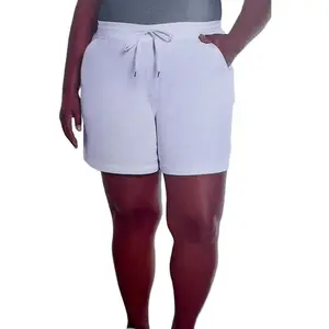 Orvis Women's Short - Pull-On Casual Comfort with Drowstring Back Pockets - Cotton Blend Shorts (White, XL)