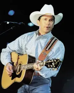 NoFramed, George Strait Country Music Legend playing guitar